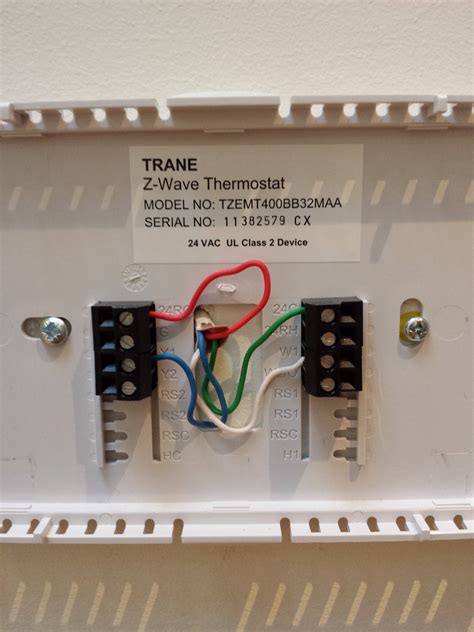 thermostat wiring black wire 
